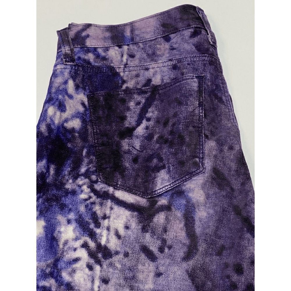 Hudson Women’s Nico Mid Rise Super Skinny Jeans Cotton Purple Galaxy Size 27 - Picture 4 of 9